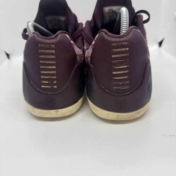 Nike Kobe 9 IX EM Low Silk Merlot Gold Size 8.5 Sneakers 646701-676 main image 3
